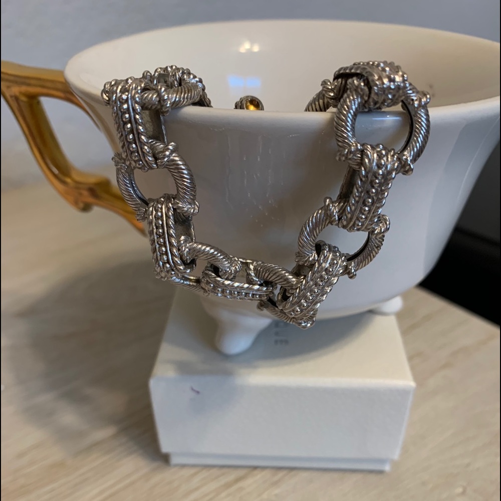 7” Judith Ripka rope link bracelet
